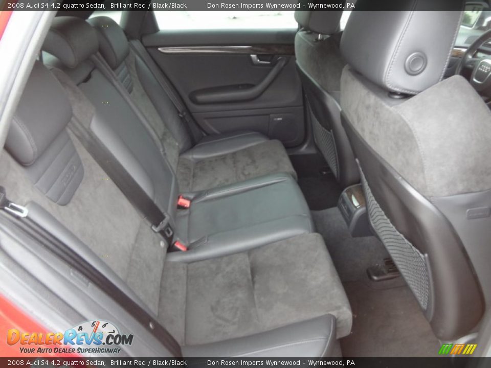 2008 Audi S4 4.2 quattro Sedan Brilliant Red / Black/Black Photo #16