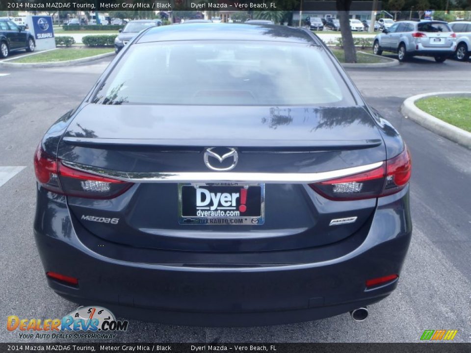 2014 Mazda MAZDA6 Touring Meteor Gray Mica / Black Photo #4