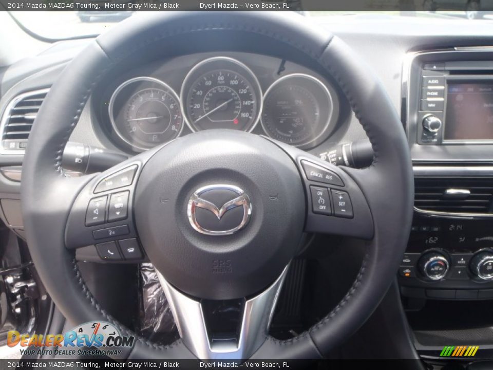 2014 Mazda MAZDA6 Touring Meteor Gray Mica / Black Photo #13