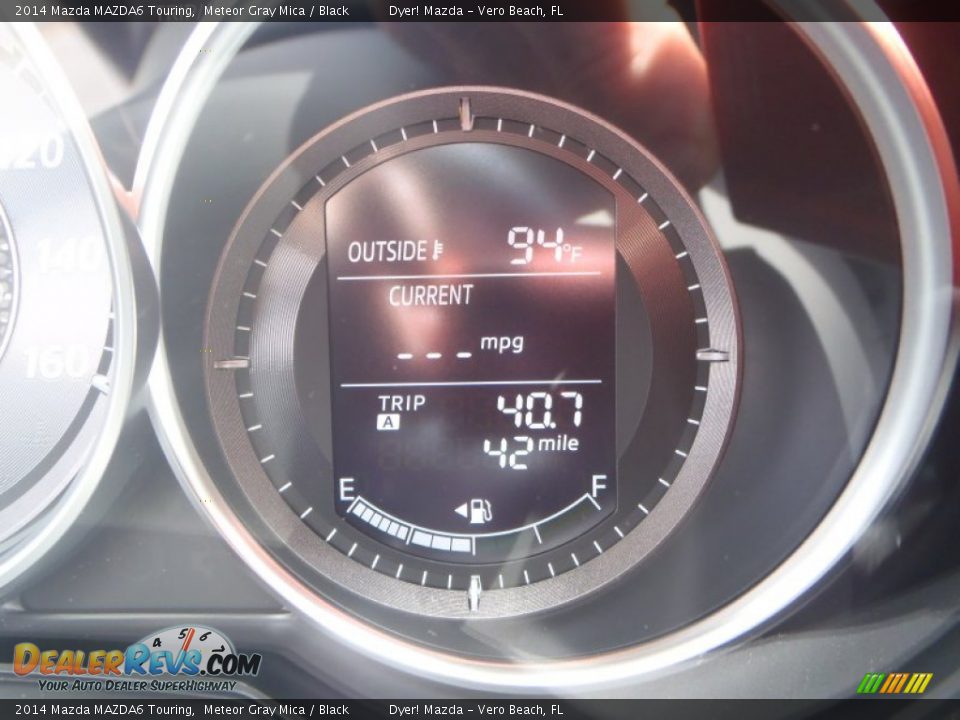 2014 Mazda MAZDA6 Touring Meteor Gray Mica / Black Photo #14