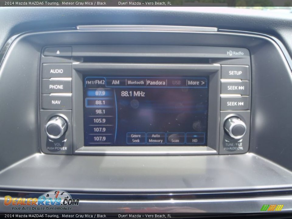 2014 Mazda MAZDA6 Touring Meteor Gray Mica / Black Photo #15