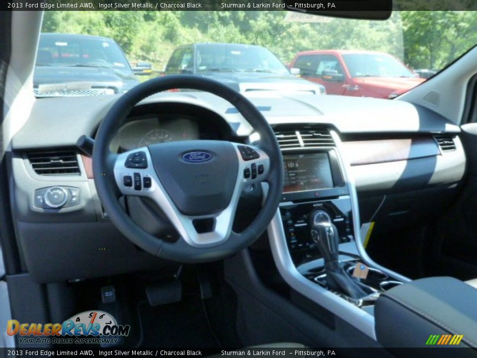 2013 Ford Edge Limited AWD Ingot Silver Metallic / Charcoal Black Photo #10