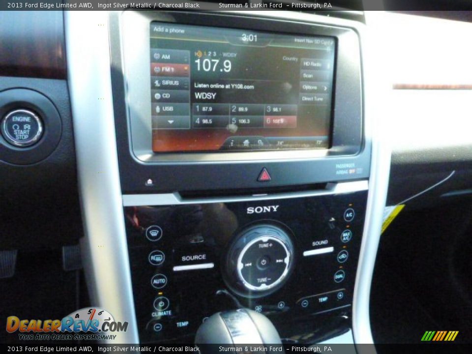 2013 Ford Edge Limited AWD Ingot Silver Metallic / Charcoal Black Photo #14