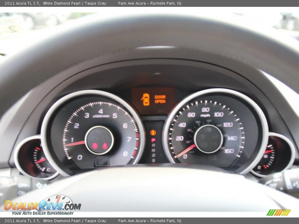 2011 Acura TL 3.5 White Diamond Pearl / Taupe Gray Photo #19