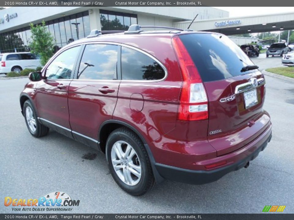 2010 Honda CR-V EX-L AWD Tango Red Pearl / Gray Photo #3