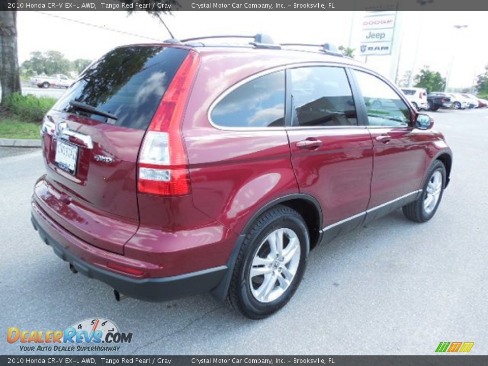 2010 Honda CR-V EX-L AWD Tango Red Pearl / Gray Photo #9