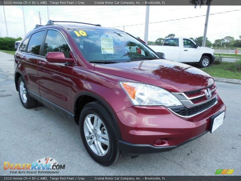 2010 Honda CR-V EX-L AWD Tango Red Pearl / Gray Photo #11