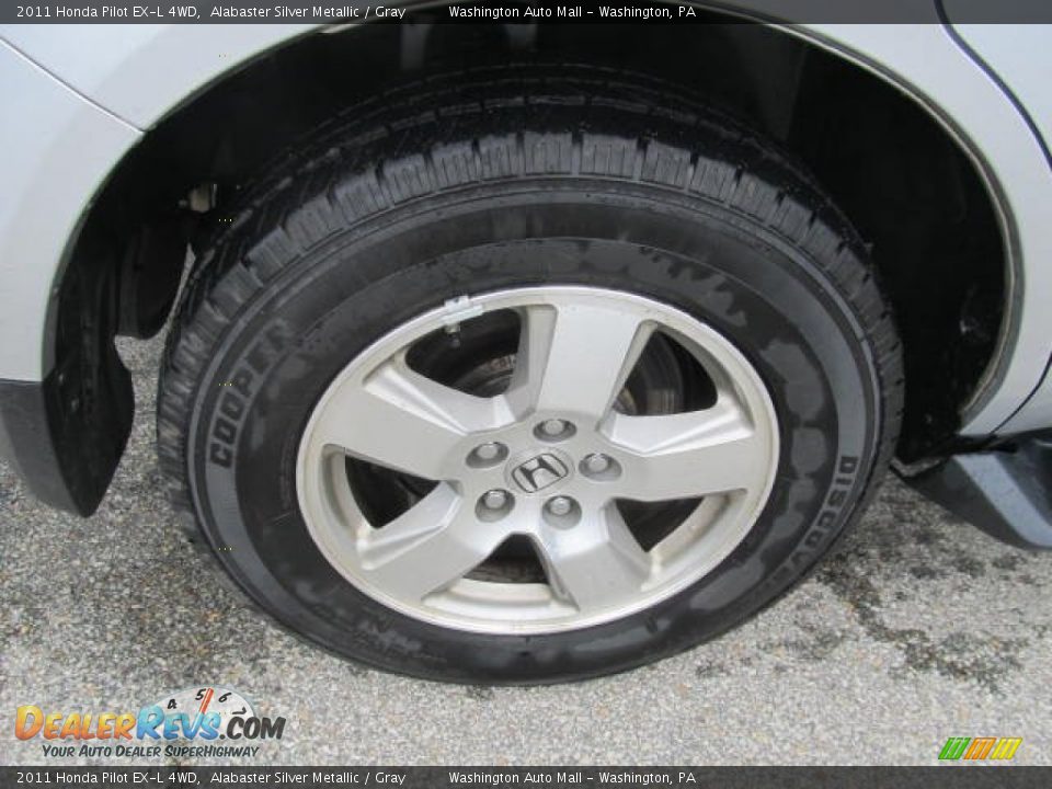 2011 Honda Pilot EX-L 4WD Alabaster Silver Metallic / Gray Photo #3