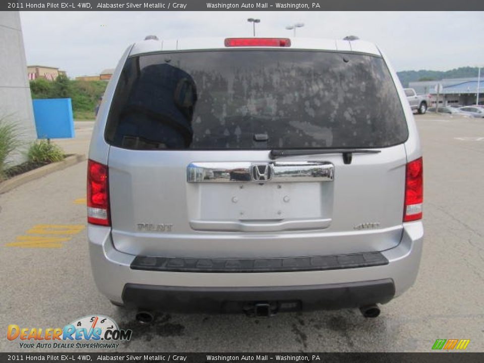2011 Honda Pilot EX-L 4WD Alabaster Silver Metallic / Gray Photo #5