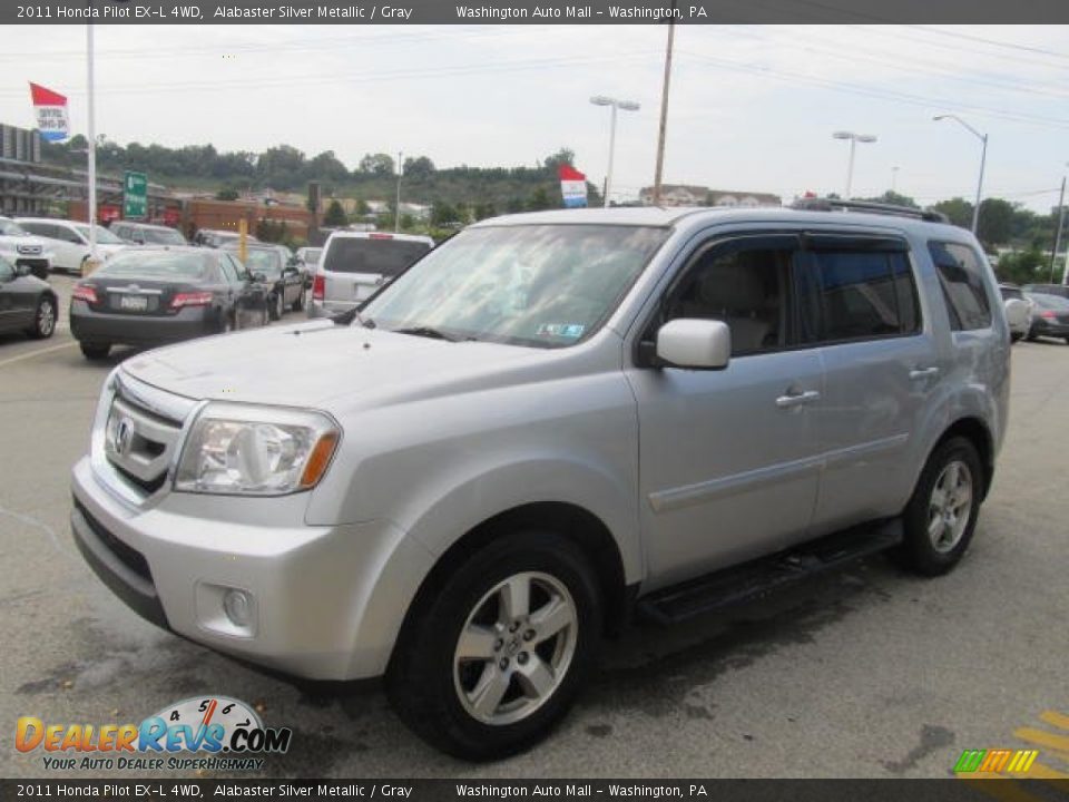 2011 Honda Pilot EX-L 4WD Alabaster Silver Metallic / Gray Photo #8