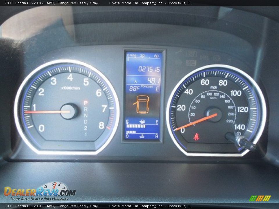 2010 Honda CR-V EX-L AWD Tango Red Pearl / Gray Photo #19