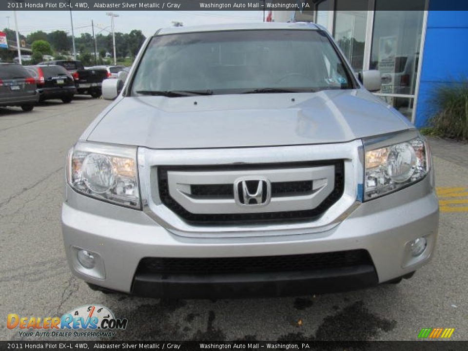 2011 Honda Pilot EX-L 4WD Alabaster Silver Metallic / Gray Photo #9