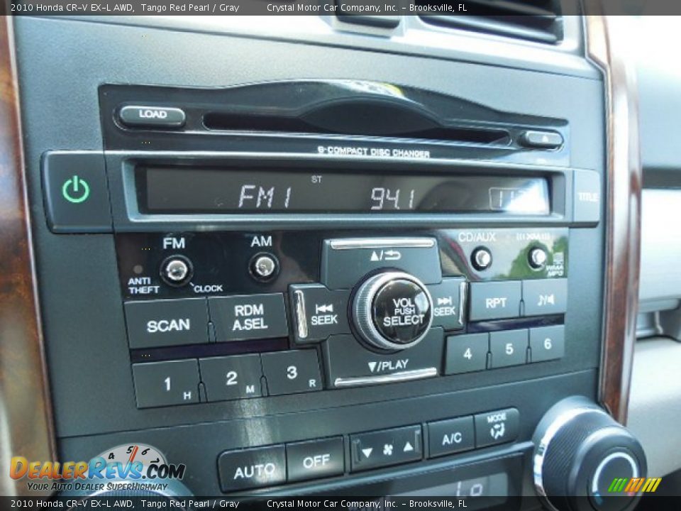 2010 Honda CR-V EX-L AWD Tango Red Pearl / Gray Photo #20