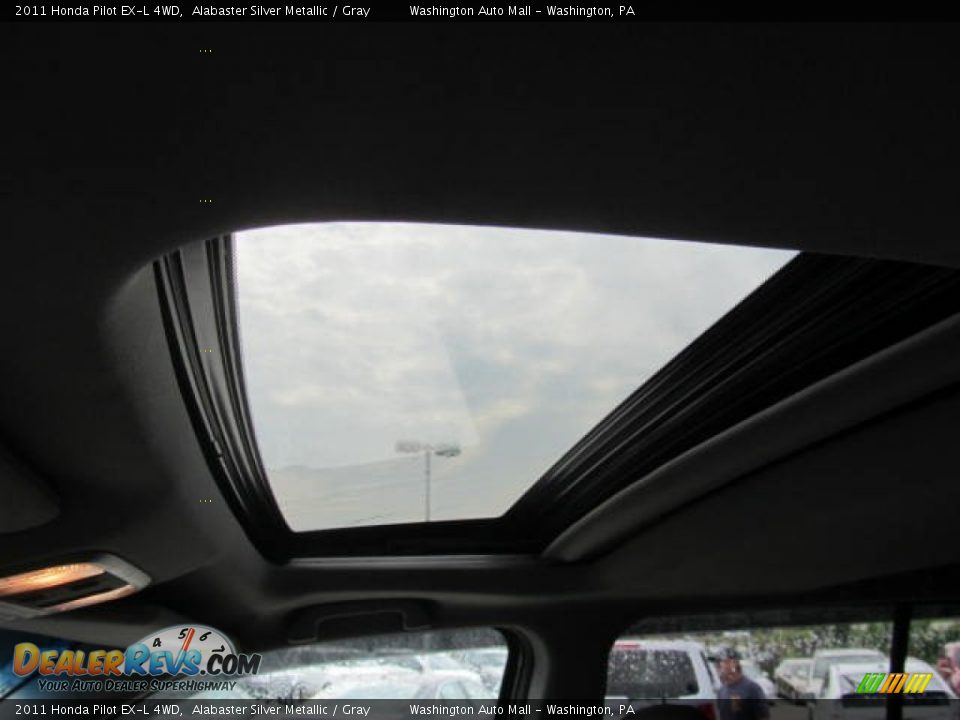 2011 Honda Pilot EX-L 4WD Alabaster Silver Metallic / Gray Photo #10