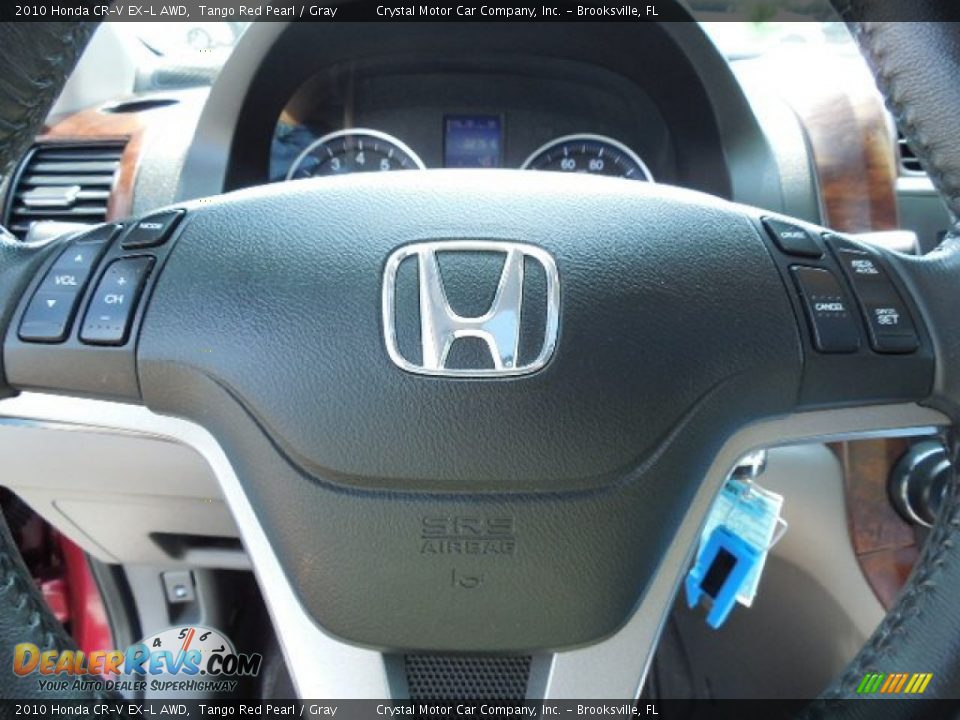 2010 Honda CR-V EX-L AWD Tango Red Pearl / Gray Photo #23
