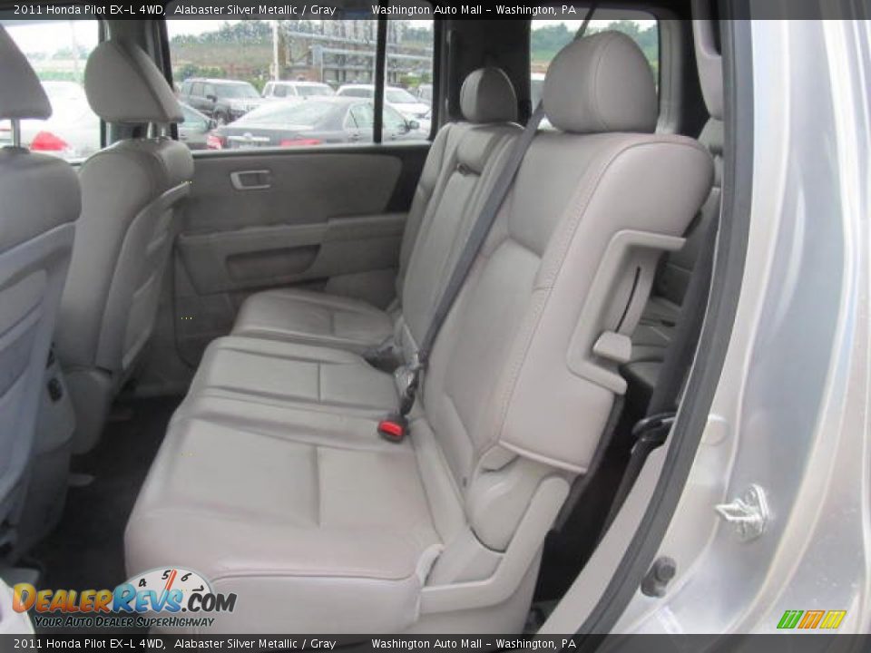 2011 Honda Pilot EX-L 4WD Alabaster Silver Metallic / Gray Photo #13