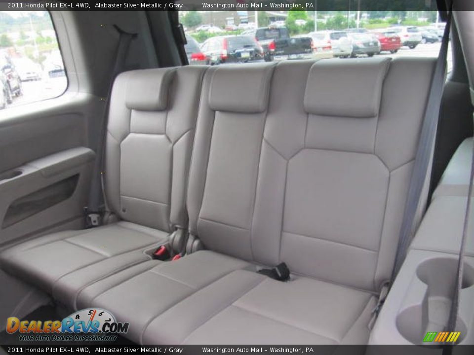 2011 Honda Pilot EX-L 4WD Alabaster Silver Metallic / Gray Photo #14