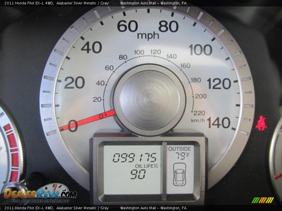 2011 Honda Pilot EX-L 4WD Alabaster Silver Metallic / Gray Photo #20