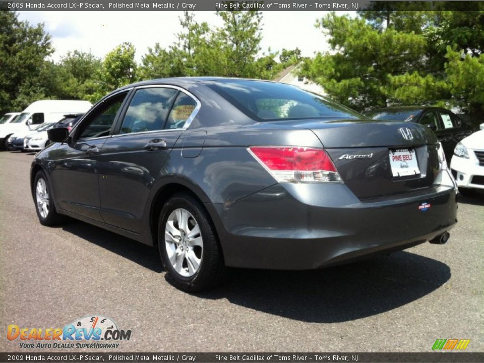 2009 Honda Accord LX-P Sedan Polished Metal Metallic / Gray Photo #5