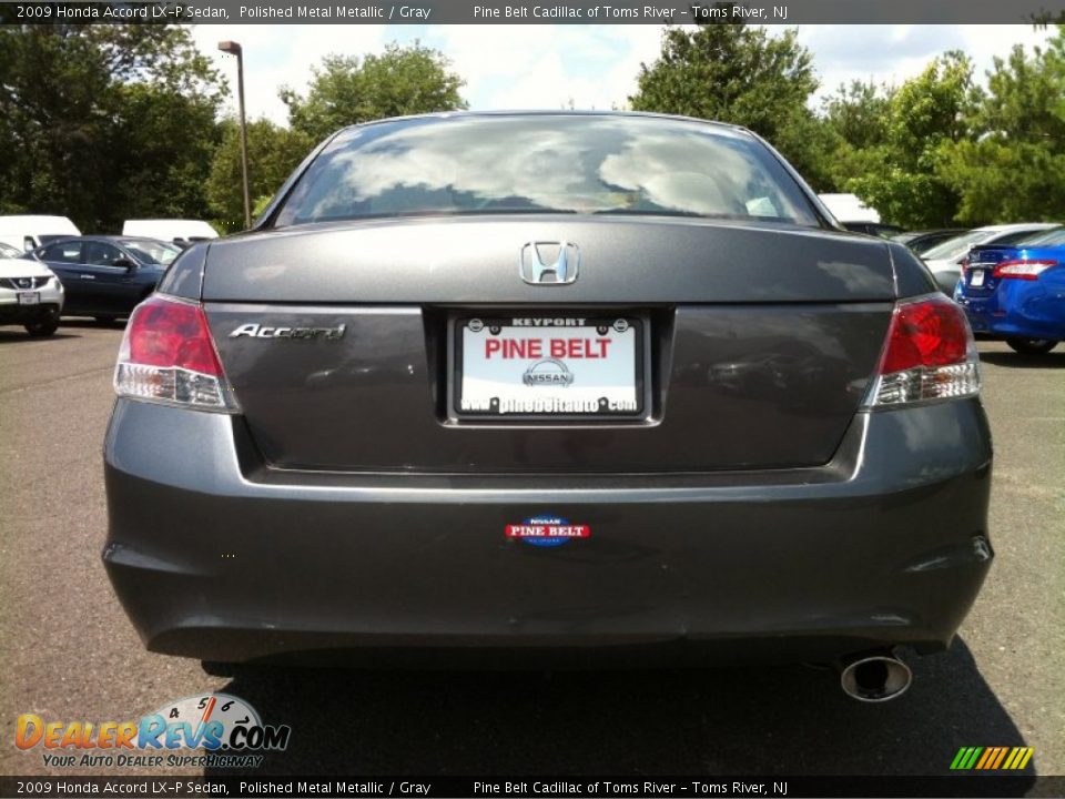 2009 Honda Accord LX-P Sedan Polished Metal Metallic / Gray Photo #6