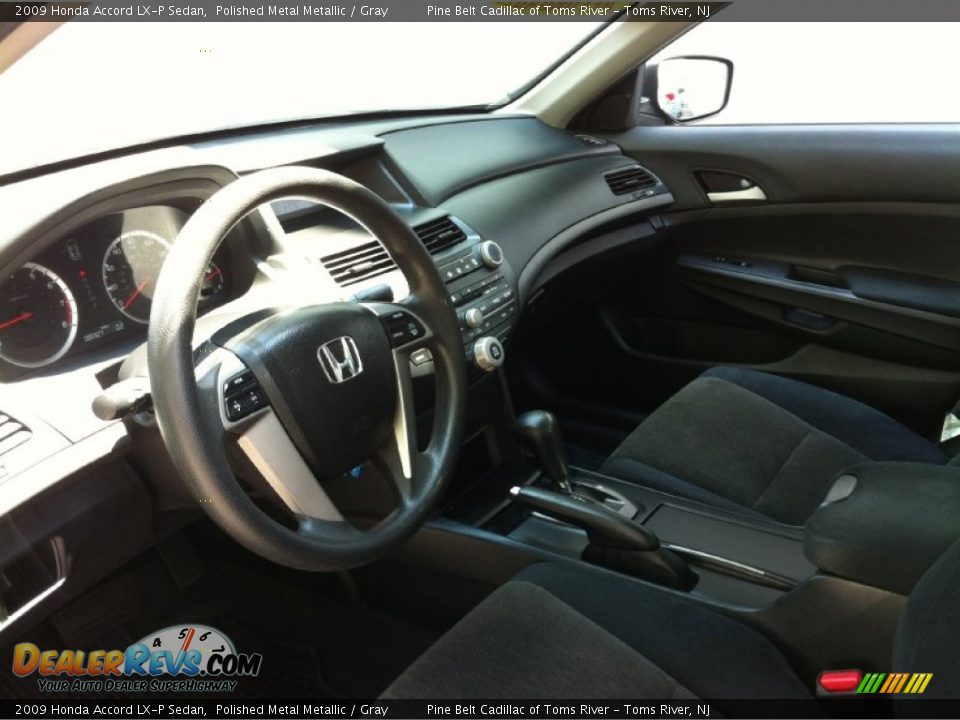 2009 Honda Accord LX-P Sedan Polished Metal Metallic / Gray Photo #9