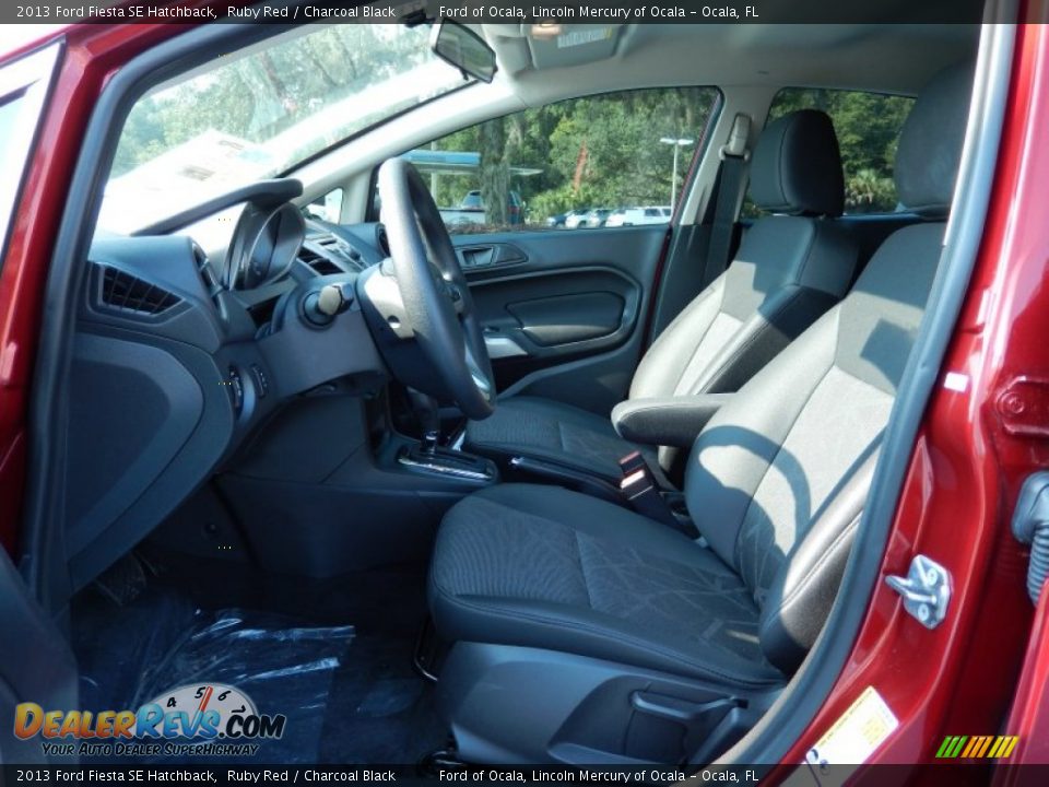 2013 Ford Fiesta SE Hatchback Ruby Red / Charcoal Black Photo #6