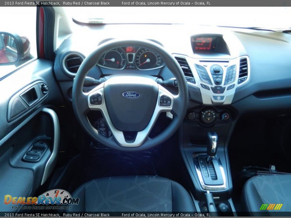 2013 Ford Fiesta SE Hatchback Ruby Red / Charcoal Black Photo #8