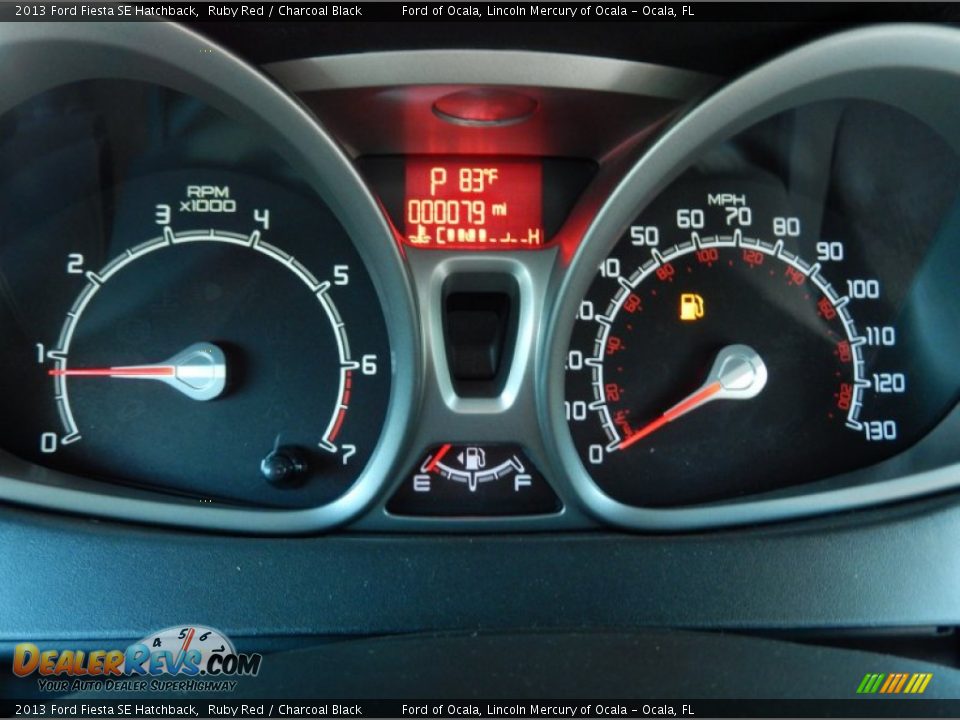 2013 Ford Fiesta SE Hatchback Ruby Red / Charcoal Black Photo #9