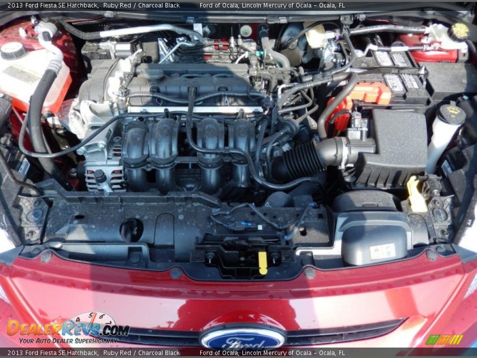 2013 Ford Fiesta SE Hatchback Ruby Red / Charcoal Black Photo #11