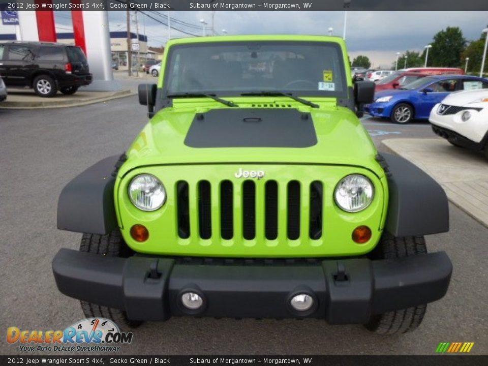 2012 Jeep Wrangler Sport S 4x4 Gecko Green / Black Photo #2