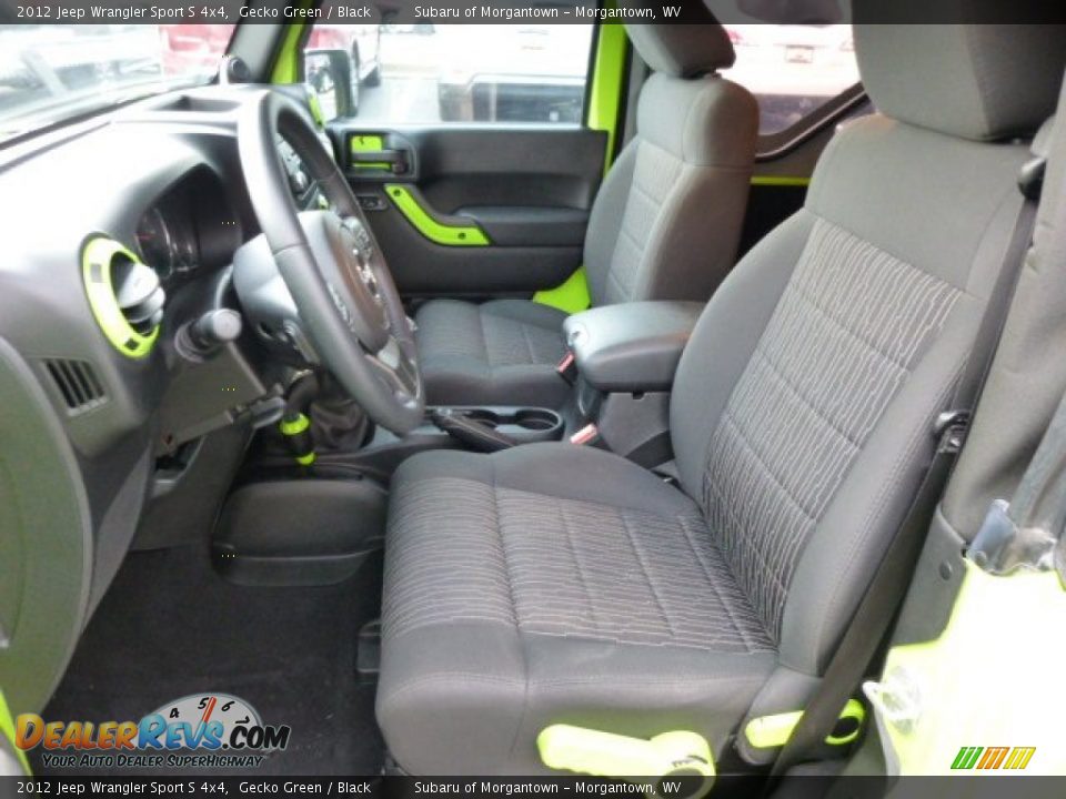 2012 Jeep Wrangler Sport S 4x4 Gecko Green / Black Photo #7