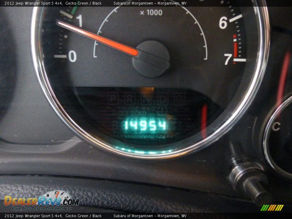 2012 Jeep Wrangler Sport S 4x4 Gecko Green / Black Photo #20