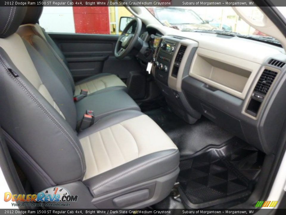 2012 Dodge Ram 1500 ST Regular Cab 4x4 Bright White / Dark Slate Gray/Medium Graystone Photo #4