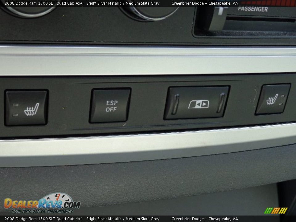2008 Dodge Ram 1500 SLT Quad Cab 4x4 Bright Silver Metallic / Medium Slate Gray Photo #8