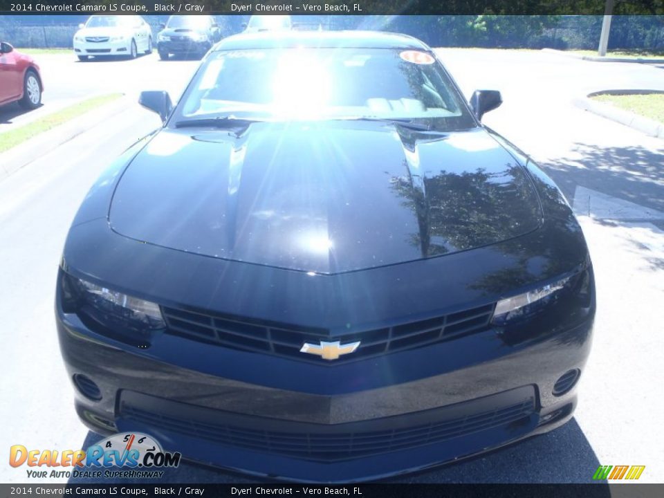 2014 Chevrolet Camaro LS Coupe Black / Gray Photo #2