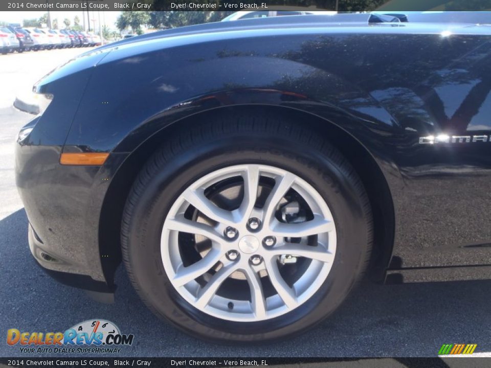 2014 Chevrolet Camaro LS Coupe Black / Gray Photo #7
