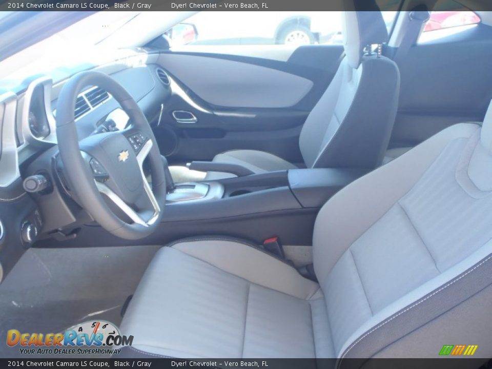 2014 Chevrolet Camaro LS Coupe Black / Gray Photo #10