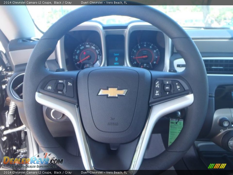 2014 Chevrolet Camaro LS Coupe Black / Gray Photo #12