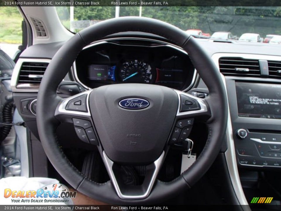 2014 Ford Fusion Hybrid SE Steering Wheel Photo #19