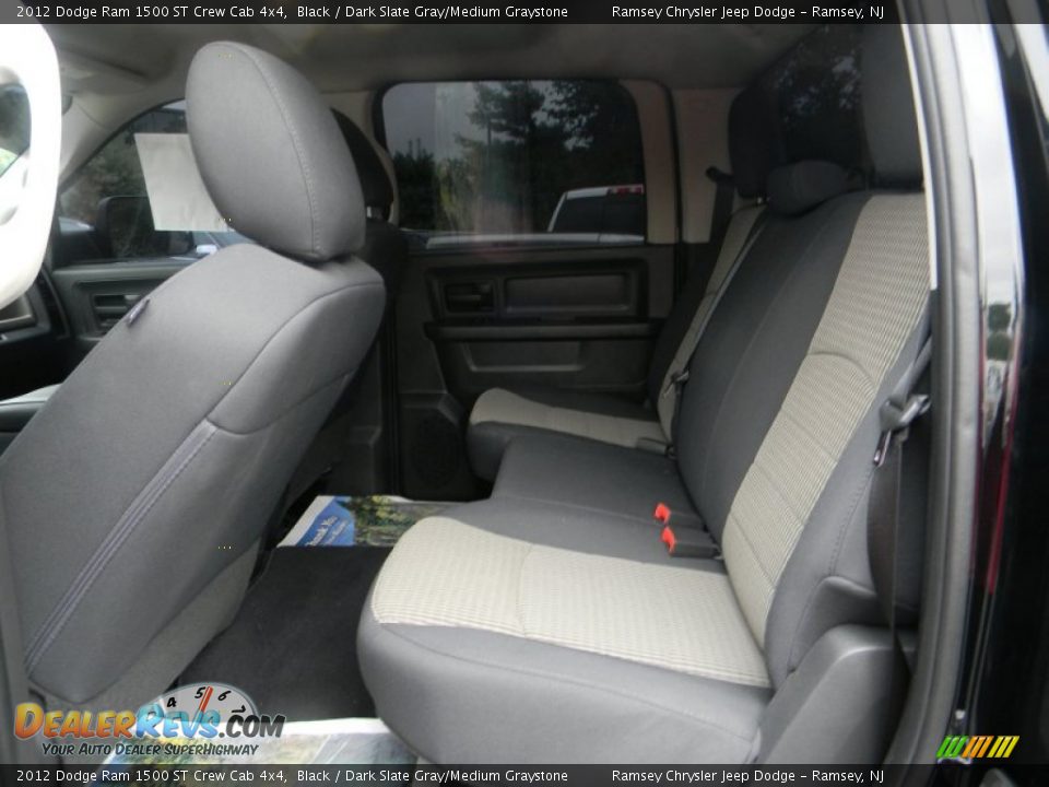 2012 Dodge Ram 1500 ST Crew Cab 4x4 Black / Dark Slate Gray/Medium Graystone Photo #8