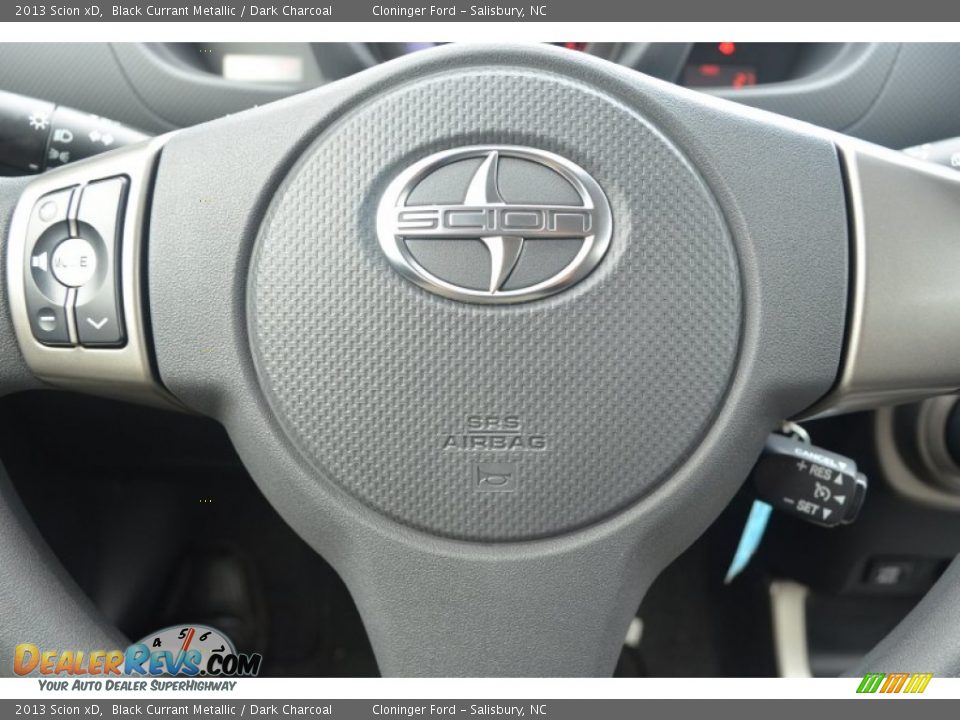 2013 Scion xD Black Currant Metallic / Dark Charcoal Photo #14