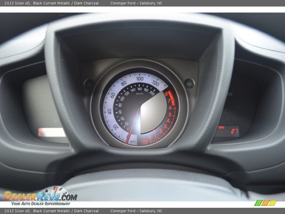 2013 Scion xD Black Currant Metallic / Dark Charcoal Photo #15