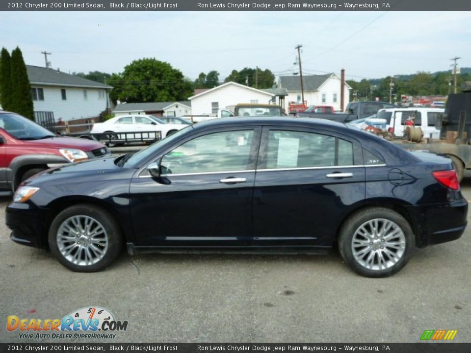 2012 Chrysler 200 Limited Sedan Black / Black/Light Frost Photo #2