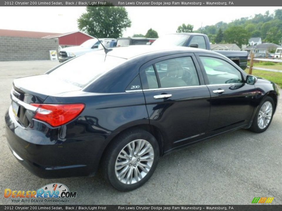 2012 Chrysler 200 Limited Sedan Black / Black/Light Frost Photo #4