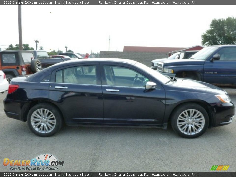 2012 Chrysler 200 Limited Sedan Black / Black/Light Frost Photo #5