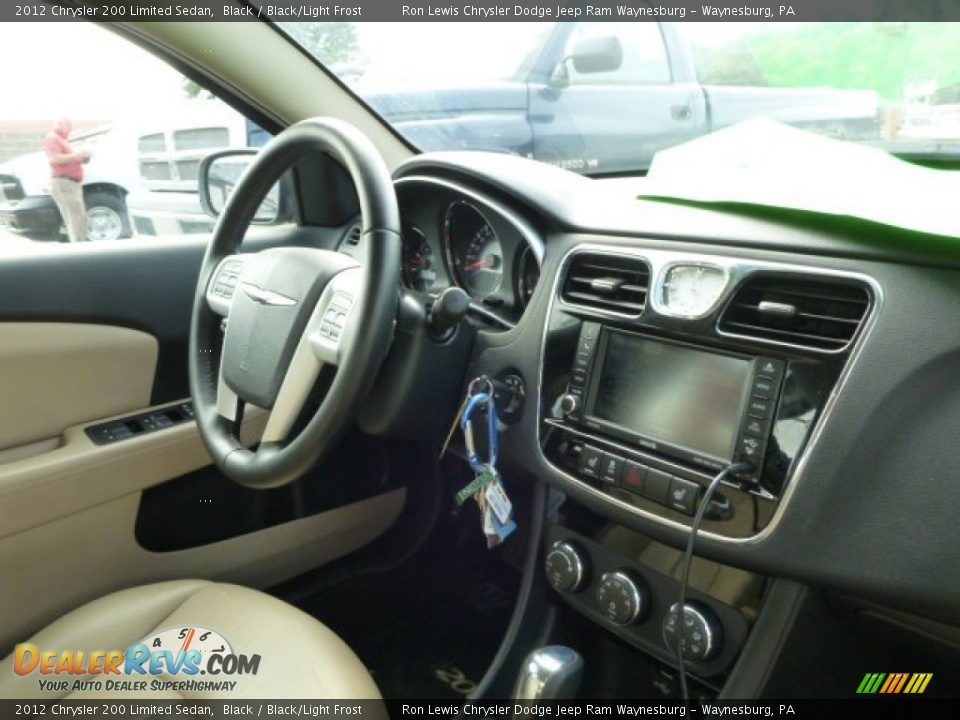 2012 Chrysler 200 Limited Sedan Black / Black/Light Frost Photo #6