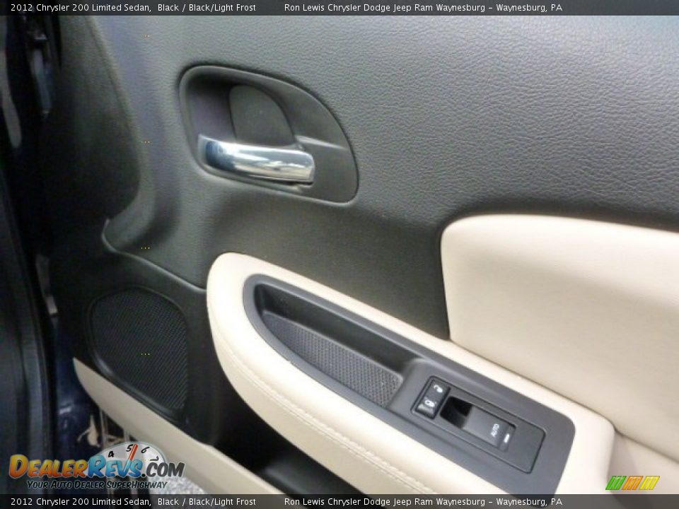 2012 Chrysler 200 Limited Sedan Black / Black/Light Frost Photo #7