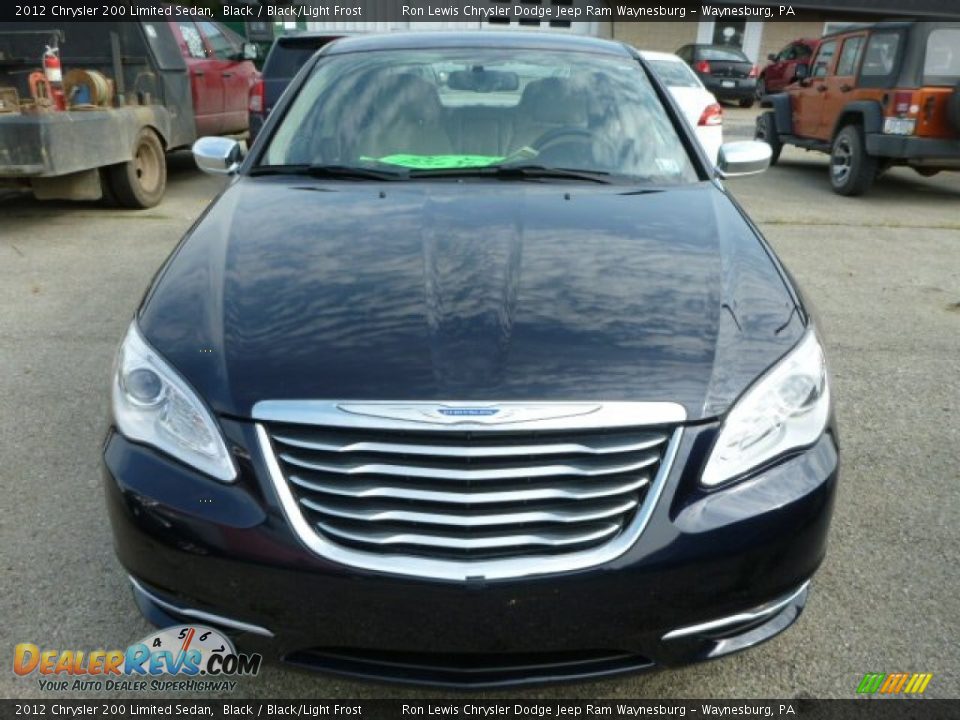 2012 Chrysler 200 Limited Sedan Black / Black/Light Frost Photo #9