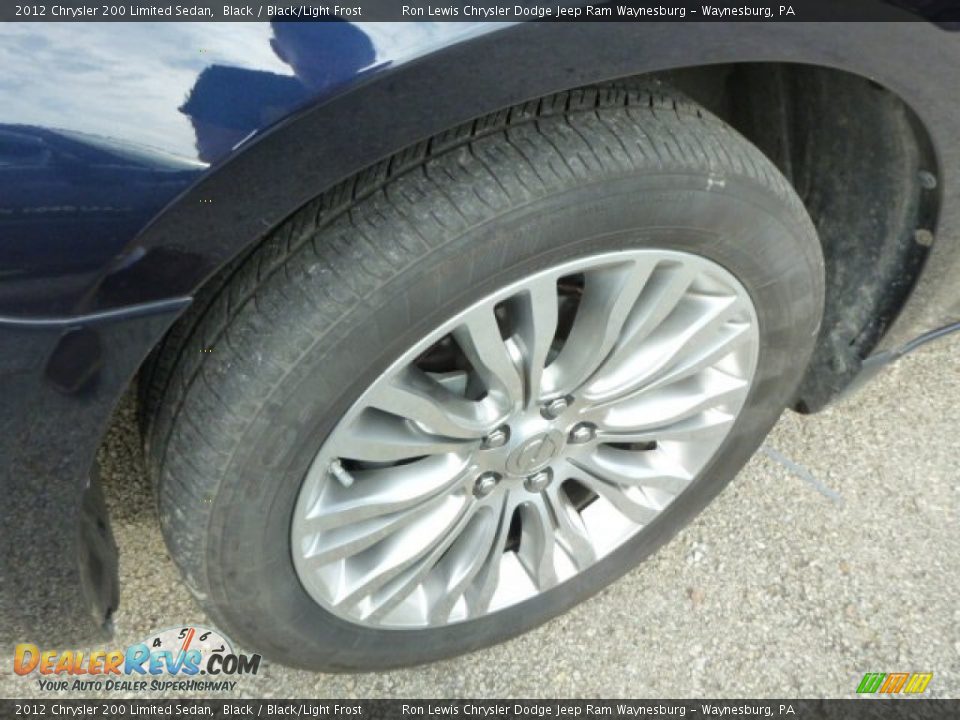 2012 Chrysler 200 Limited Sedan Black / Black/Light Frost Photo #10