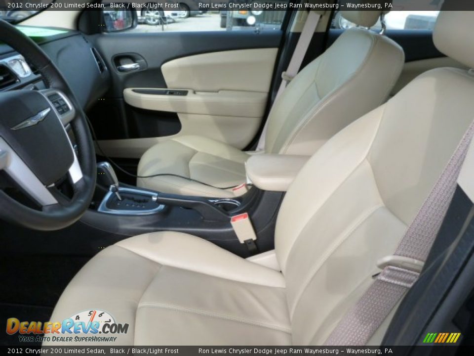 2012 Chrysler 200 Limited Sedan Black / Black/Light Frost Photo #11